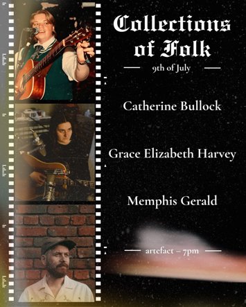 Flyer for past event: Collections of Folk at artefact