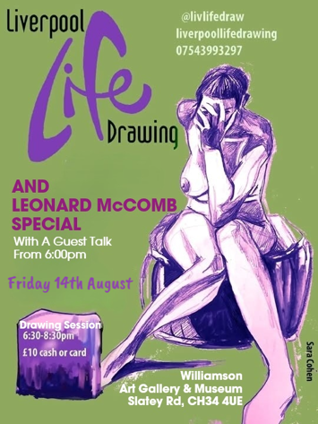 Flyer for past event: Wirral Life Drawing: Leonard McComb Special