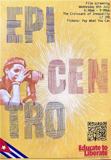 Flyer for past event: Epicentro, presented by Educate to Liberate