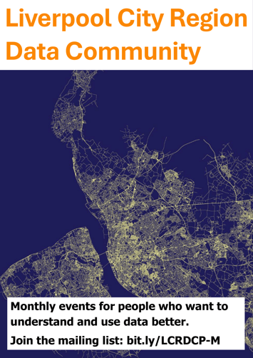 Flyer for Show and tell the community about your latest data project on Wednesday 18th November 2026