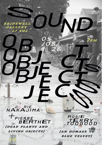 Flyer for past event: SOUND OBJECTS