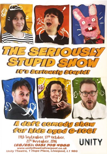Flyer for The Seriously Stupid Show on 3 dates