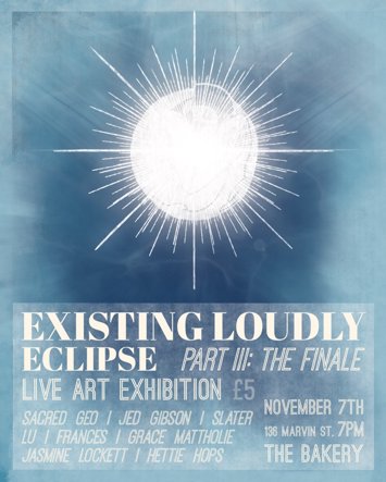 Flyer for Existing Loudly: ECLIPSE on Saturday 7th November 2026