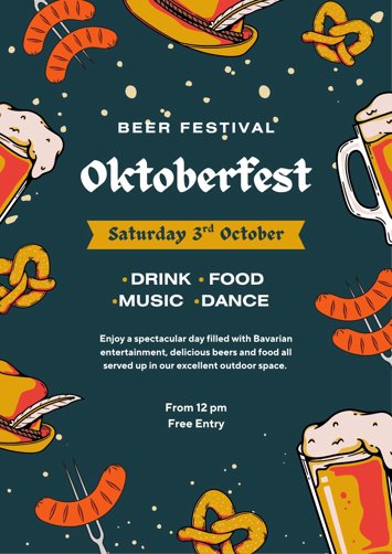 Flyer for past event: Oktoberfest at The Elephant, Woolton