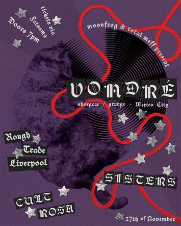 Flyer for Vondré, Sisters, Cult Rosa - Rough Trade on Friday 27th November 2026
