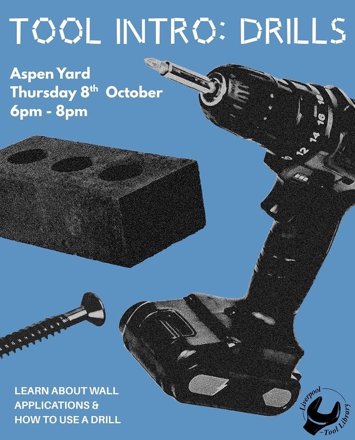 Flyer for past event: Tool intro: drills