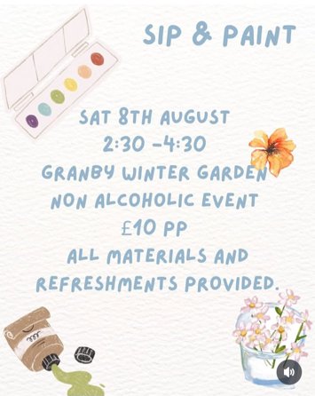 Flyer for past event: Sip & Paint