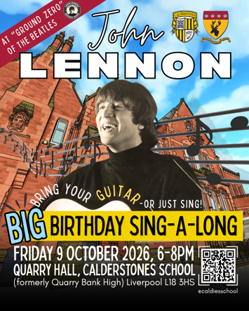 Flyer for past event: The John Lennon Big Birthday Sing-a-long