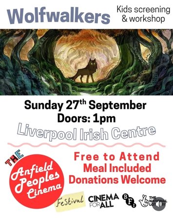 Flyer for Movie screening on Sunday 27th September 2026
